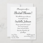 Afteroon Tea Party Impressionism Art Bridal Shower Invitation (Back)