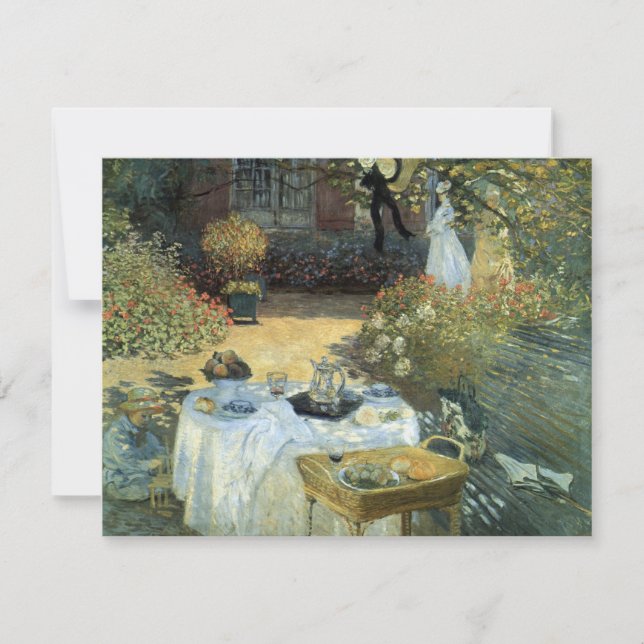 Afteroon Tea Party Impressionism Art Bridal Shower Invitation (Front)