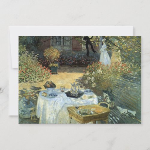 Impressionism Art Bridal Shower Afteroon Tea Party Personalized Invitation