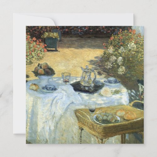 Afteroon Tea Party Impressionism Art Bridal Shower Invitation