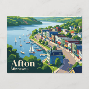 Afton USA Postcard