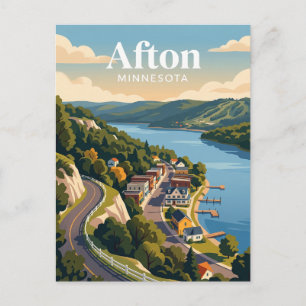 Afton USA Postcard