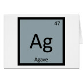 Ag - Agave Nectar Chemistry Periodic Table Symbol (Front Horizontal)