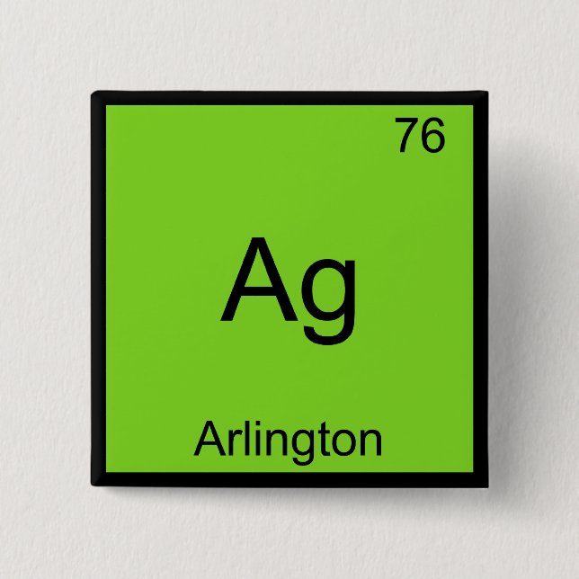 Ag - Arlington City Chemistry Element Symbol Tee Button (Front)