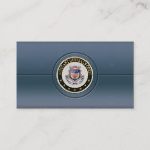 AG Corps Regimental Insignia [3D] Business Card