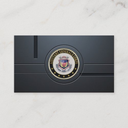 AG Corps Regimental Insignia 3D Business Card