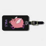 Ag- Flying Pig Luggage Tag at Zazzle