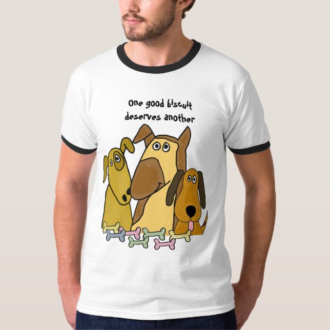 AG- Funny Dog Biscuit Cartoon Shirt (Front)