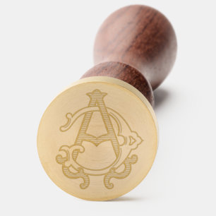 AG Monogram GA Monogram Wax Seal Stamp