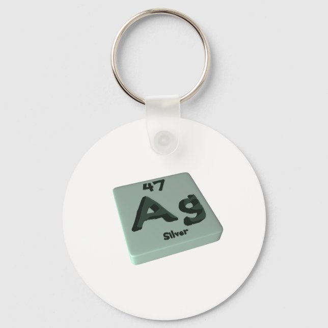 Ag Silver Keychain (Front)