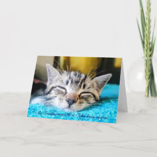 Ag Smaoineamh Ort Thinking of you Folded card