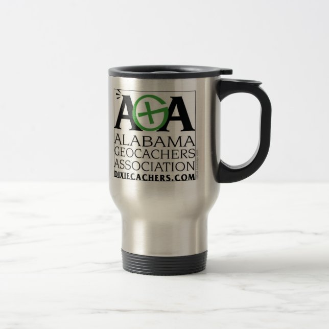 AGA Alabama Geocachers Association Travel Mug (Right)