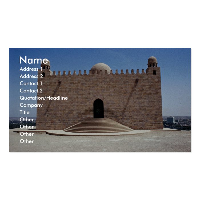 Aga Khan Tomb, upper Egypt Business Card Templates