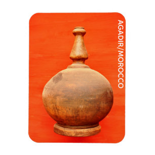 agadir morocco medina wood vase jar folk islamic b magnet
