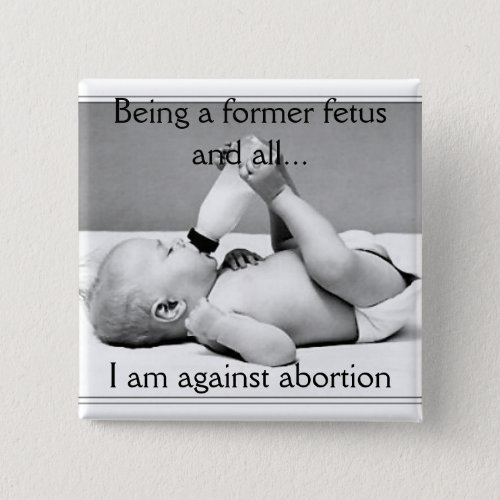 against abortion button