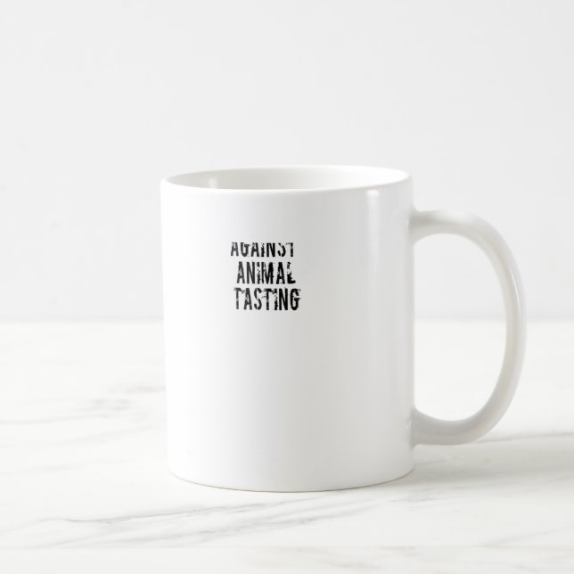 Against Animal Tasting Coffee Mug (Right)