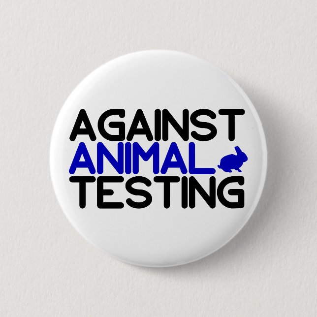 Against Animal Testing Button (Front)