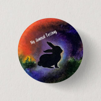 Against Animal Testing Button