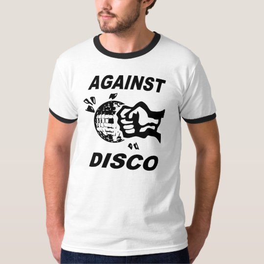 Against disco (black print) T-Shirt