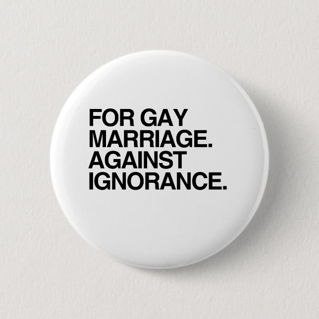 AGAINST IGNORANCE PINBACK BUTTON (Front)