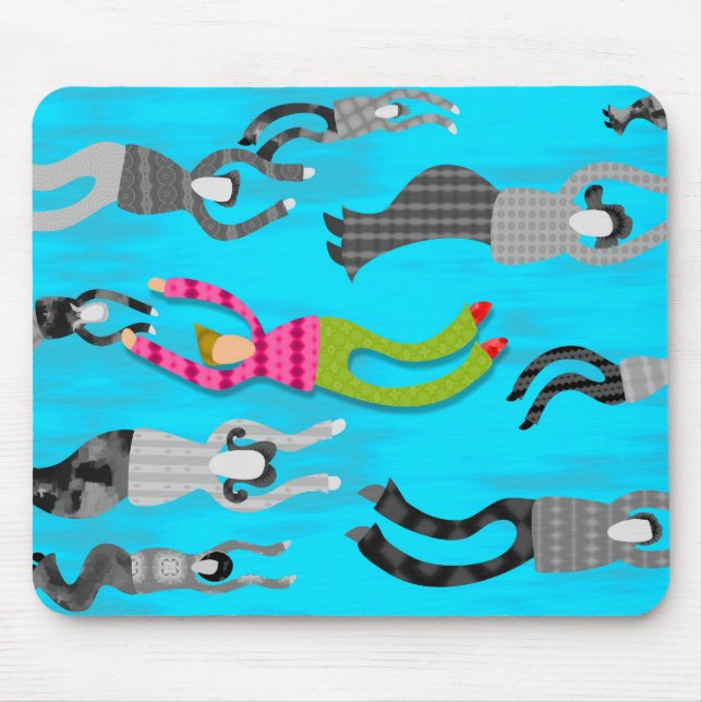 against-the-flow mouse pad (Front)