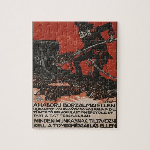 Against the horrors Propaganda Poster Jigsaw Puzzle