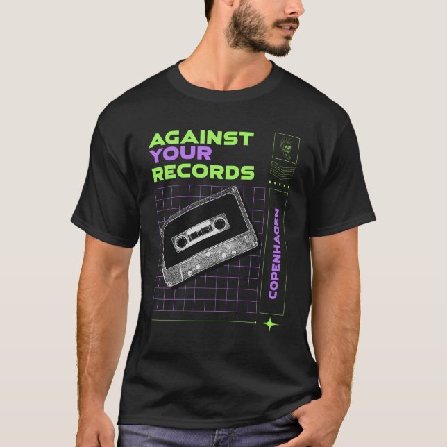 Against Your Records T-Shirt (Front)