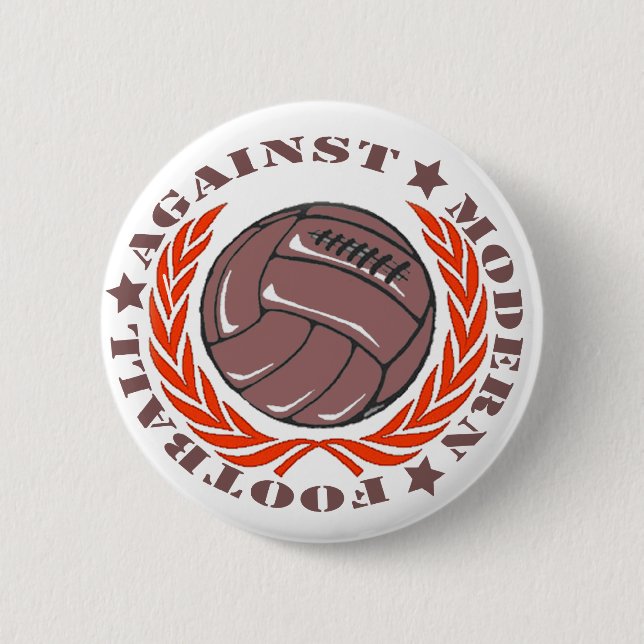 Agaisnt Modern Football Pinback Button (Front)