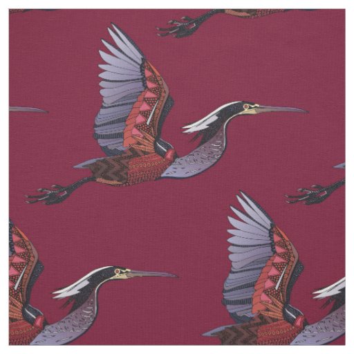 Agami heron garnet fabric