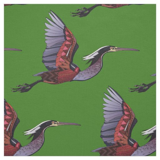 Agami heron green fabric
