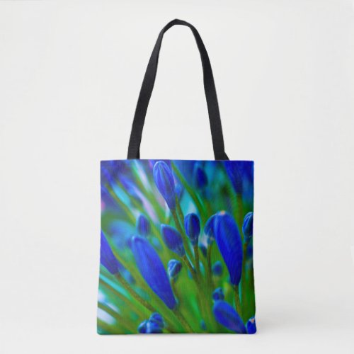 Agapanthus blue flower Tote bag