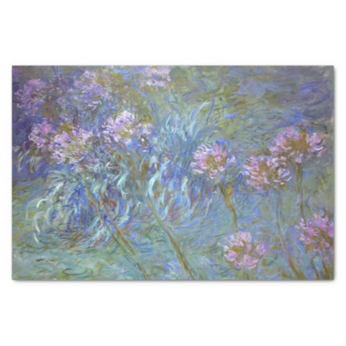 Agapanthus by Claude Monet Tissue Paper