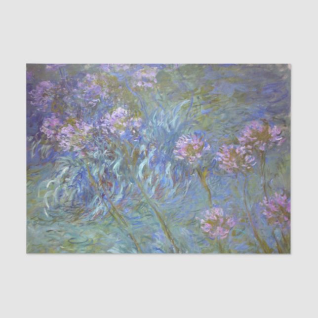 Agapanthus by Claude Monet Tissue Paper (Front)