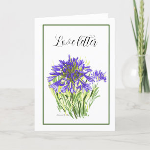 Agapanthus card