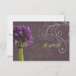 Agapanthus RSVP   DIY background color Card
