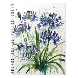 Agapanthus - Watercolor flowers iPad mini cover Notebook
