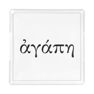 Agape Acrylic Tray