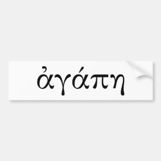 Agape Bumper Sticker