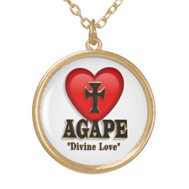 Agape heart symbol necklace (Front)