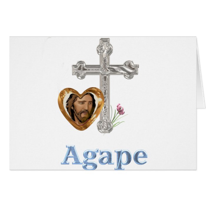 Agape Love Christian gifts Greeting Card