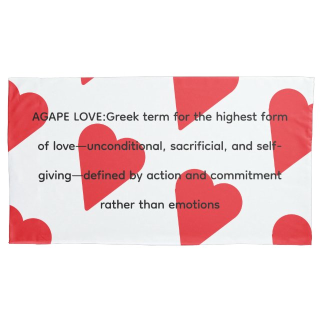 AGAPE LOVE PILLOW CASE (Front-Left)
