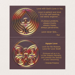 AGAPE LOVE - WITNESSING CARD