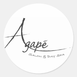 Agape Salon and day Spa Classic Round Sticker