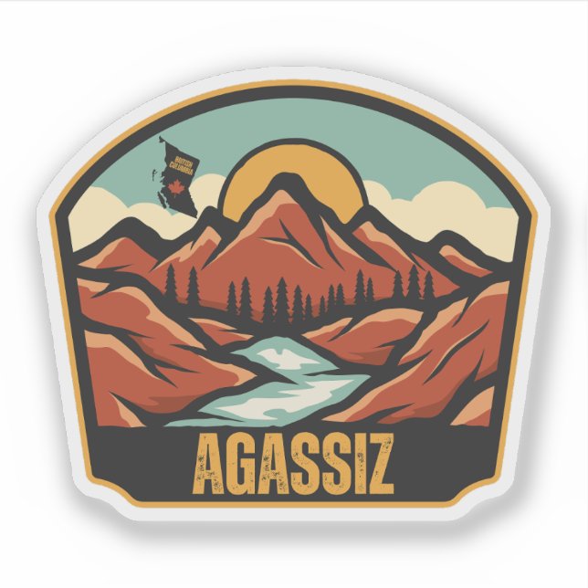 Agassiz, British Columbia Sticker (Front)
