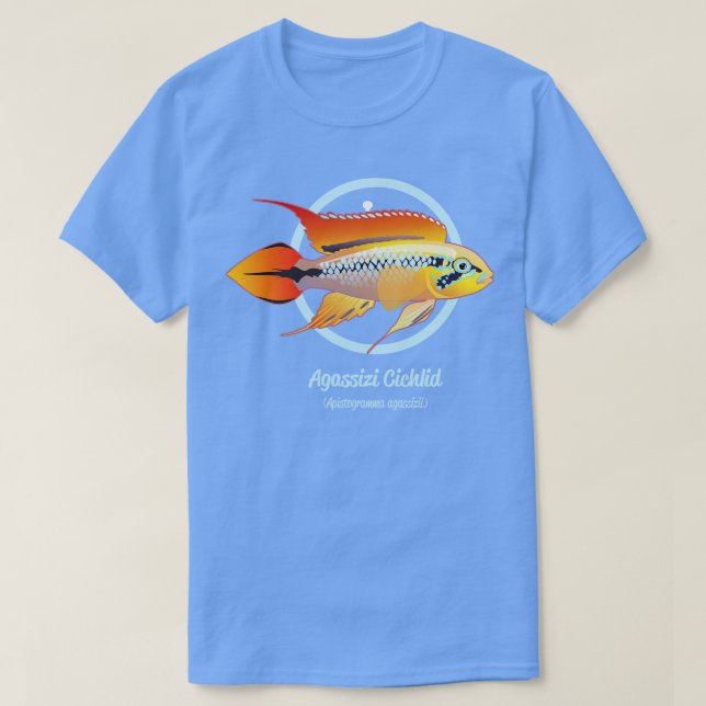 Agassizi Cichlid T-Shirt (Design Front)