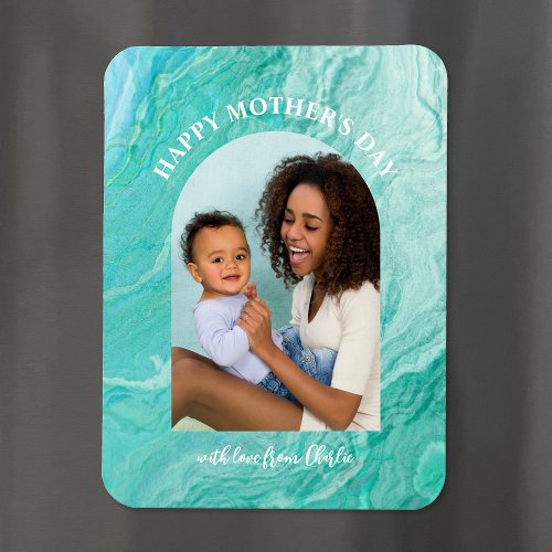 Agate Arched Photo Mothers Day Magnet
