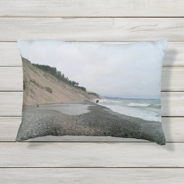 Agate beach 2 outdoor pillow (Back)