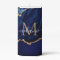 Agate Blue Gold Marble Custom Name Letter Candle