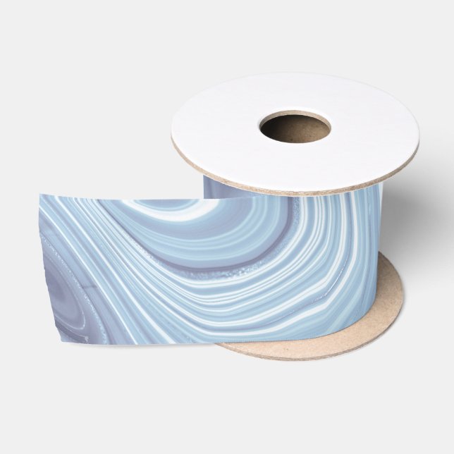 Agate Collection Omphalodes Blue  Satin Ribbon (Spool)