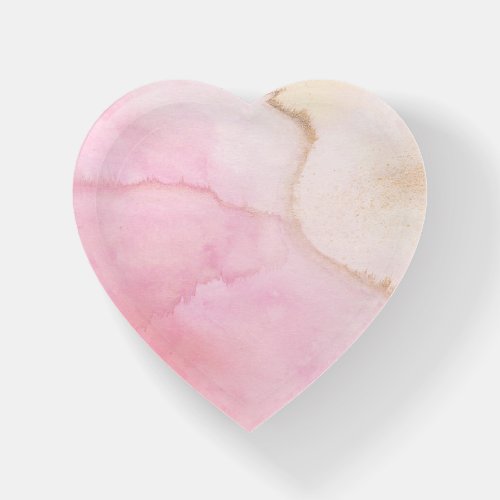 Agate Crystal Stone Heart Paperweight
